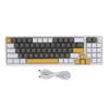 Механическая игровая клавиатура 78 клавиш с RGB-подсветкой, синие переключатели, проводная USB механическая клавиатура с