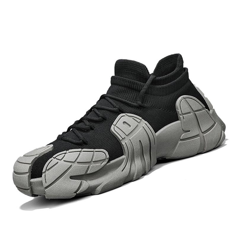 Лето 2024 г. Повседневная спортивная обувь для пар — дышащая, толстая подошва, в стиле носков Octopus для мужчин