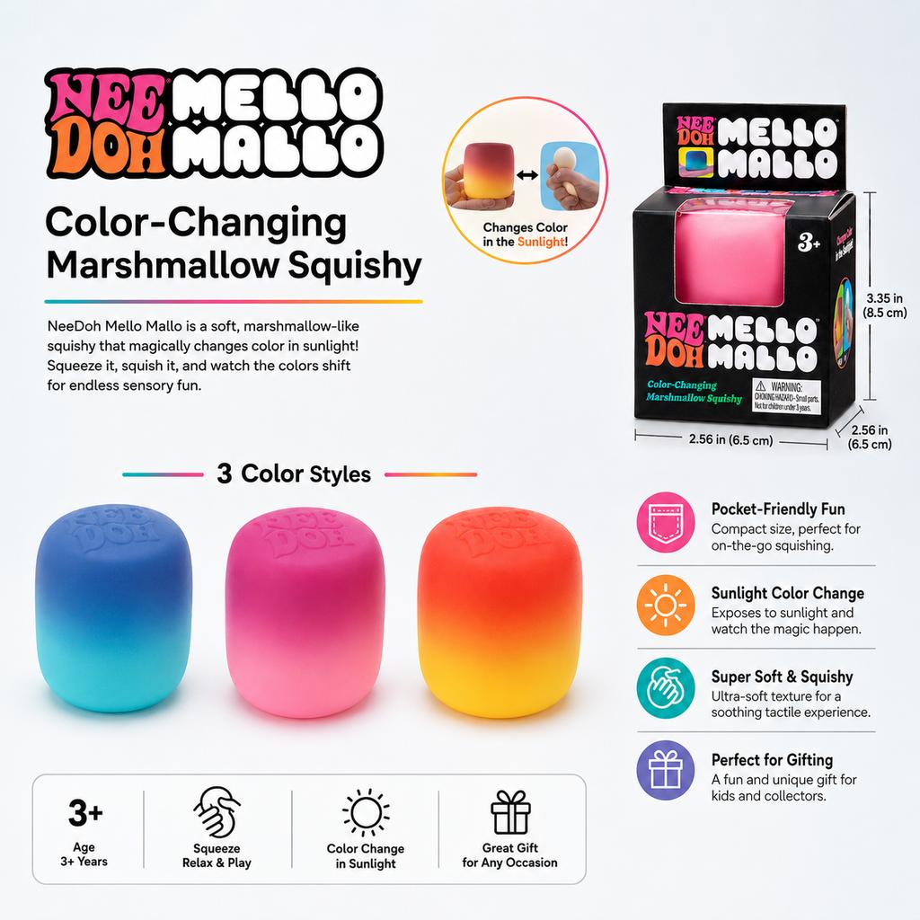 Needoh Сенсорная игрушка-куб с медленным возвратом для снятия стресса, слепой бокс, для взрослого, настольное украшение, для снятия тревожности и концентрации