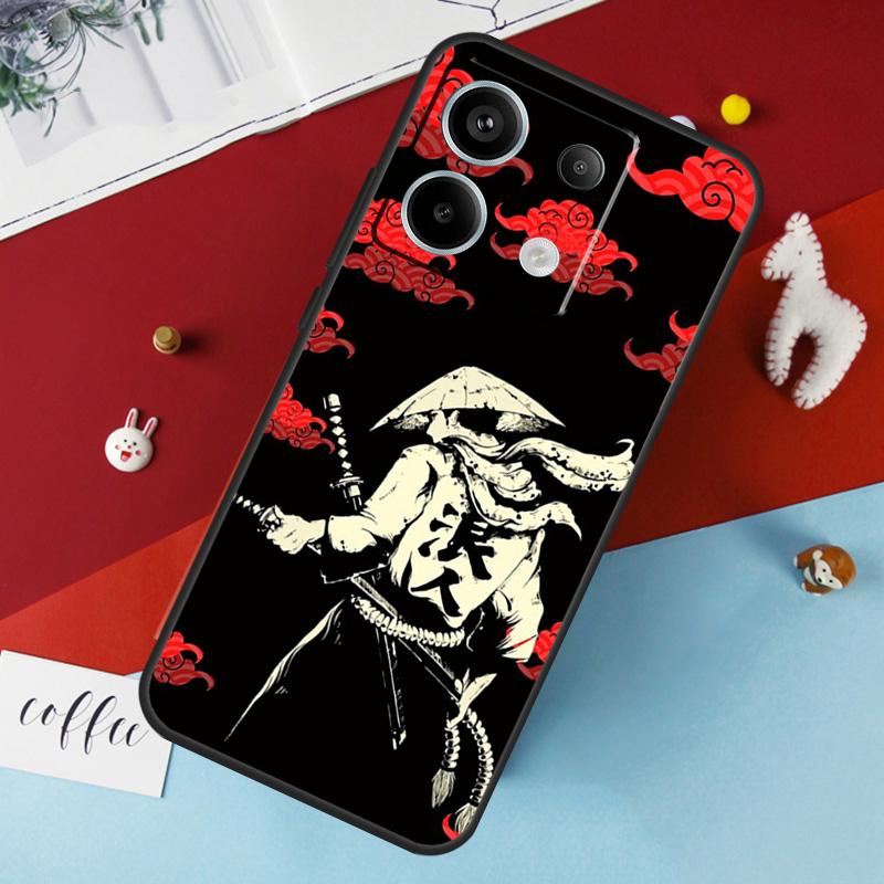 Японский Самурай Воин Чехол Для Xiaomi Redmi Note 14 12 11 10 13 Pro 15 Pro Plus Redmi 15 14C 10C 12C 13C 15C Обложка