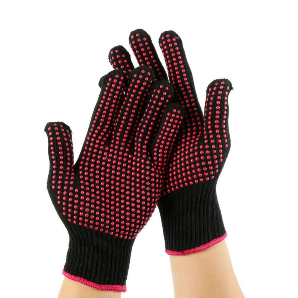 1 Pair Microwave BBQ Grilling Oven Gloves Heat Resistant Mitts Grill Gloves BBQ Gloves