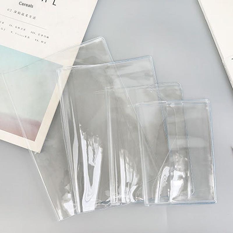 Waterproof PVC Protective Notebook Sleeve for A6 A5 Diary Journal Planner Dustproof Transparent Cover for School Office