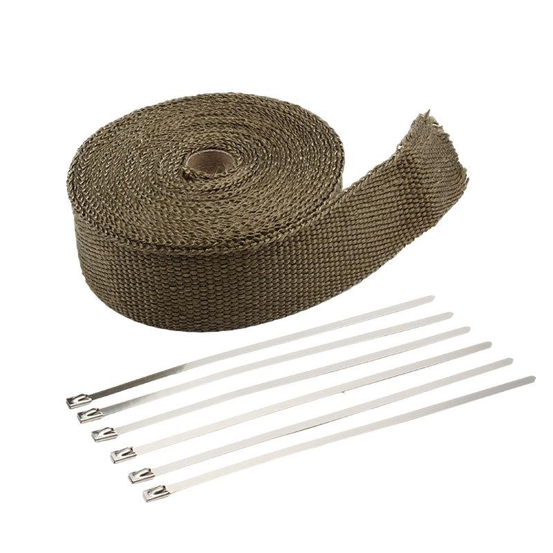 Motorcycle Exhaust Thermal Heat Tape Wrap Car Hot Water Pipe Universal 5cm 5m Shields Insulation Roll Motocross Modified Parts