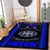 Inter Milan Customize Your Name Area Rug Design for Game Room Balcony Study room Bedrooms Anti-slip Rug Office home decor