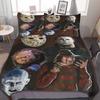 Zombie Duvet Cover Set For Boys Men King Size Lightweight Down Horror Theme Quilt Cover 2 Pillowcases 1 Comforter Cover No Quilt