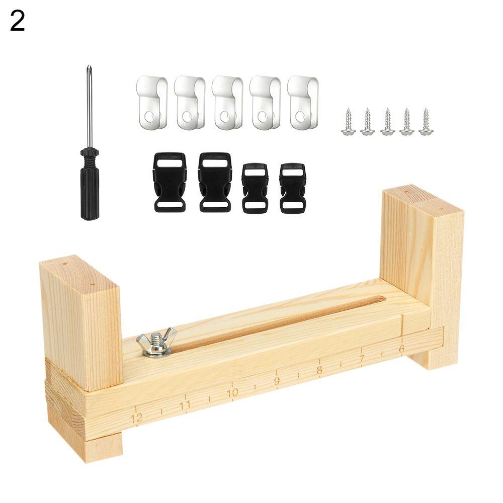 Высококачественный инструмент для изготовления браслетов на запястье DIY Инструмент для вязания браслетов Инструмент для вязания браслетов на запястье Деревянный станок для изготовления браслетов из паракорда Изготовитель браслетов