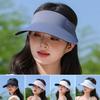 Кепка-козырек с широкими полями, складная, с открытым верхом, модная солнцезащитная шляпа для женщин