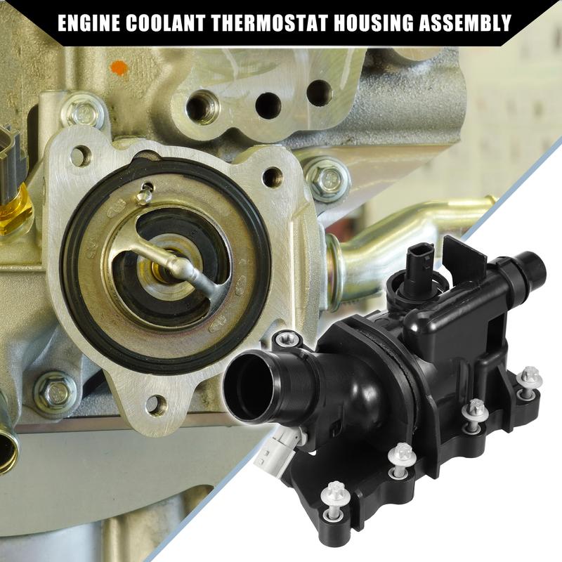 X Autohaux No.A2822030175 Engine Coolant Thermostat Housing Assembly for Mercedes-Benz