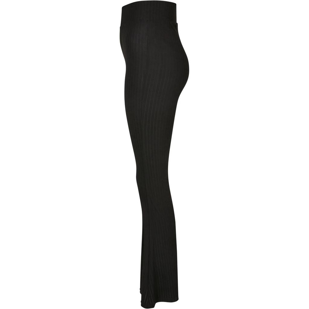 Urban Classics Womens/Ladies Ribbed Flared High Waist Leggings