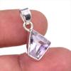 Natural Pink Amethyst Gemstone 925 Solid Sterling Silver Jewelry Pendant 1" l8D11