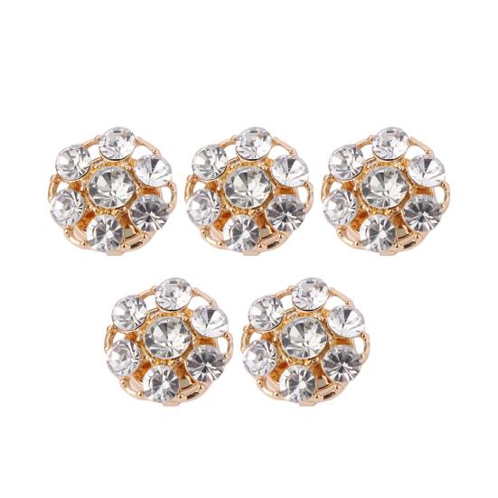 Yousheng 5 шт. Стразы накладки на пуговицы съемные зажимы для пуговиц рубашки модные пуговицы запонки для платья ювелирные изделия декоративные пуговицы