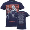 Bruce Springsteen T Shirt Official Tour 2024 Guitar Photo Pose New Blue