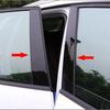 Для 2012 2013-2015 Honda Civic Стойка Кузова 8 шт. Отделка Окна Двери Глянцевый Черный H