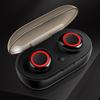 TWS Mini Bluetooth Wireless Headphone Magnetic Charging Binaural Call Sports EarphoneBlack