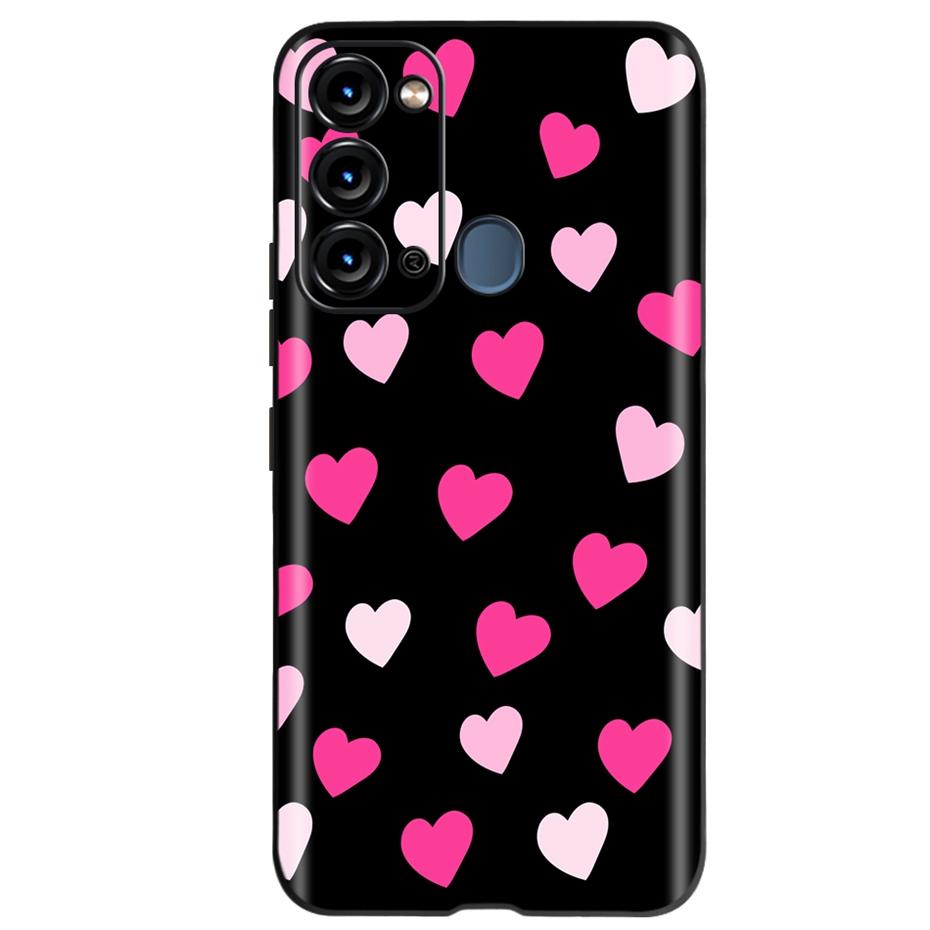Чехол для ITEL Vision 3 Модный Чехол-Кот Подсолнух для Телефона Для Itel S17 S 17 S661W Мягкий ТПУ Черный Силиконовый Чехол Бампер Vision3
