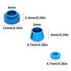 6pcs Aluminum Alloy Steering Knuckle Blue Bushing Gasket RC Car Upgrade Parts for Tamiya TT02
