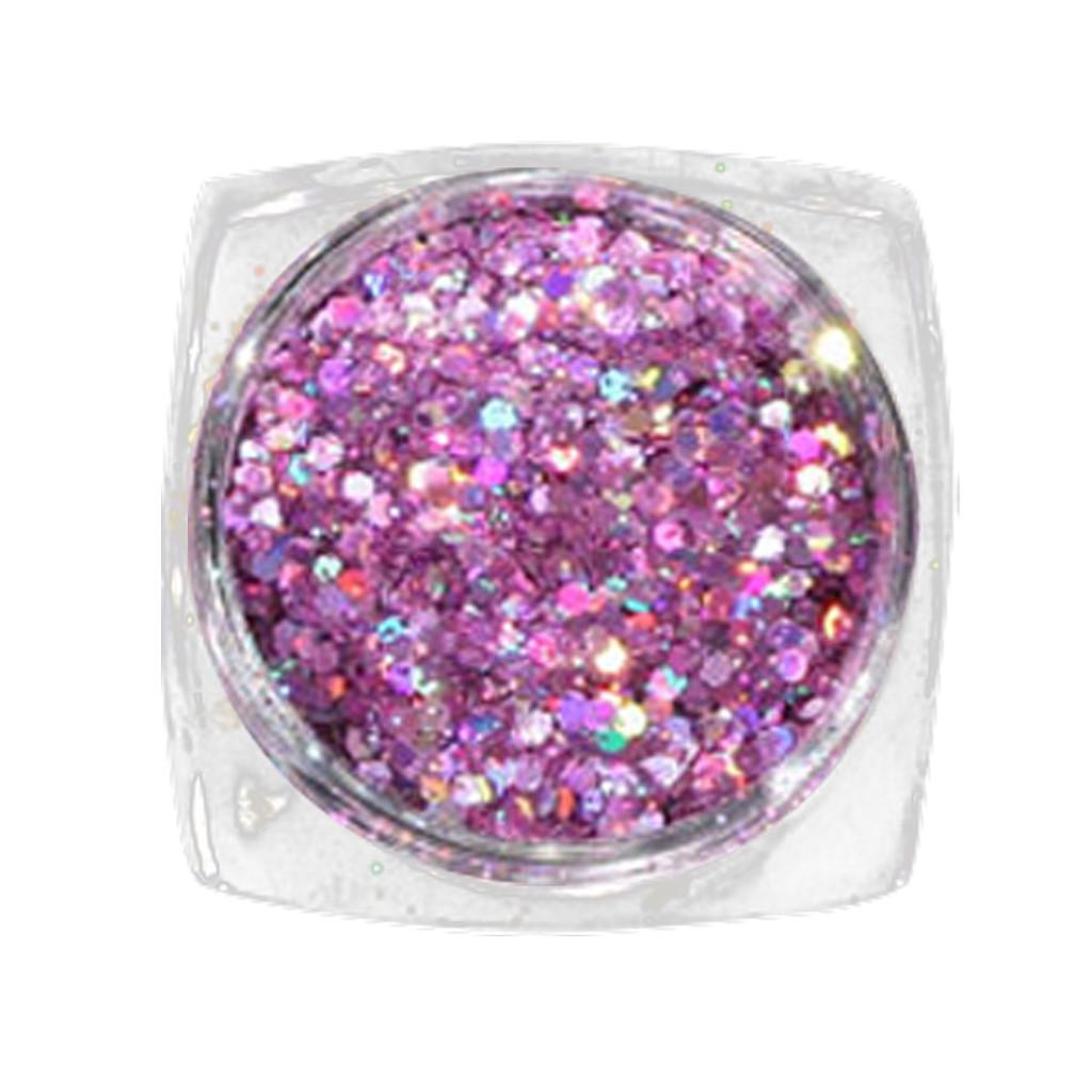 1g Tips Stickers Acrylic 3D Glitter Mixed Color Sequins Manicure DIY
