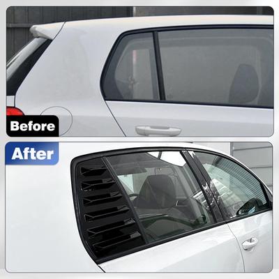Для VW Golf 6 MK6 2008 2009 2010 2011 2012 2 шт. Автомобильная задняя боковая оконная решетка-жалюзи, крышка-заслонка, декоративная наклейка, воздухозаборник