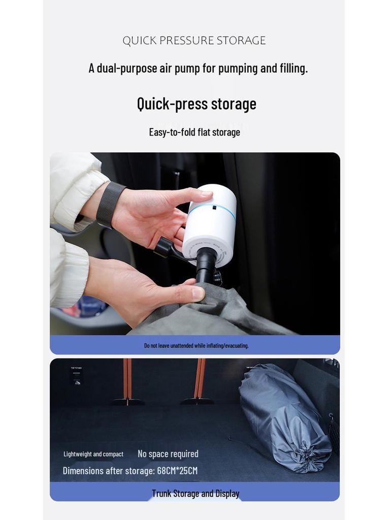 Матрас-кровать для автомобиля BYD Song Pro: Надувной матрас DMI без воздуха для заднего сиденья