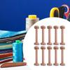 10 Штук Катушка DIY Деревянные Поделки Текстильные Принадлежности для Рукоделия Плетение из Проволоки Вращающиеся Катушки Деревянный Катушечный Бочонок Катушки для Поделок