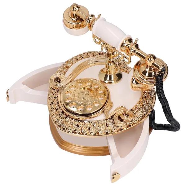 Музыкальная шкатулка для телефона в форме сердца в стиле ретро, музыкальная шкатулка для драгоценностей, украшения для девочек, подарок на день рождения, белая музыкальная шкатулка