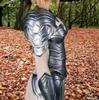 Women's Medieval Knight Armor Steel Warrior Princess Costume Cosplay Outfit