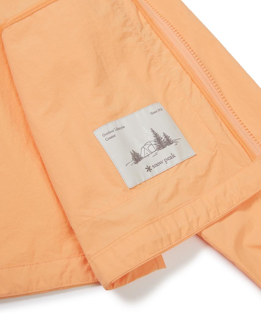 Snowpeak Apparel Таслан Женская тканая ветровка с воротником-стойкой Светло-оранжевая (S24Mwlwb51)