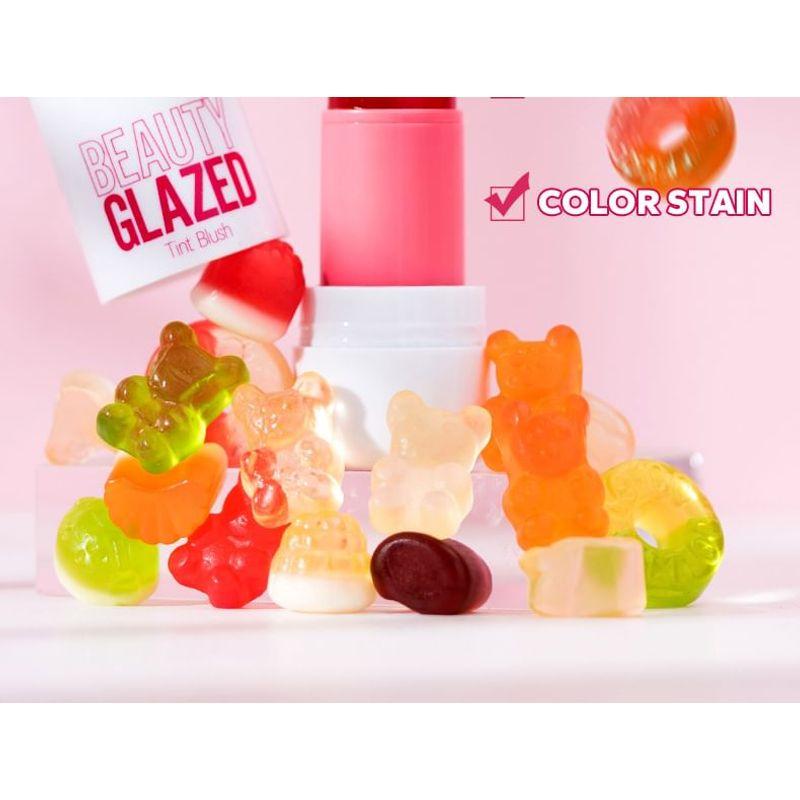 BEAUTY GLAZED - Гелевый тинт-румяна в стике - 4 цвета
