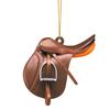 Personalized Saddle Acrylic Pendant For Horses Lovers Western