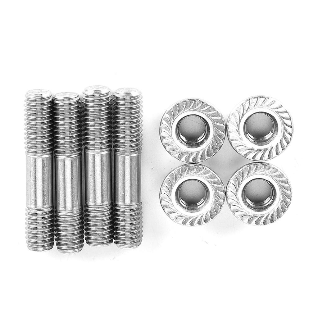 4pcs Car Exhaust System Stud Nuts M8x1.25 42mm1.65in T25 T28