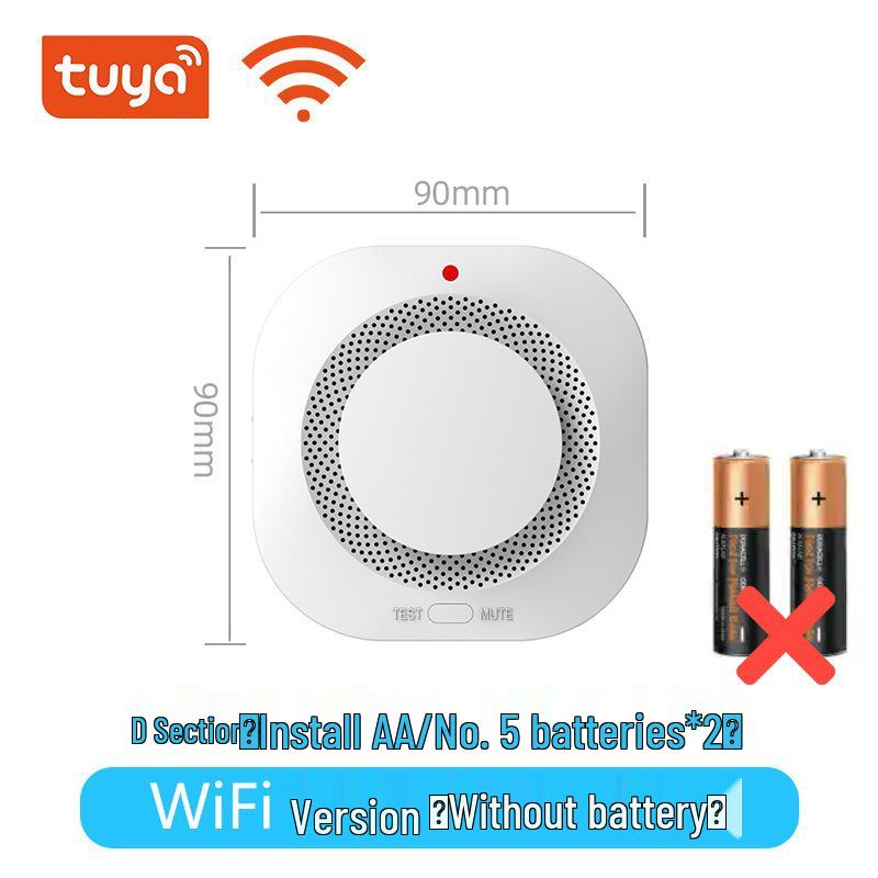 Умный WiFi-датчик дыма Tuya с оповещениями на мобильный телефон