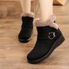 Зимние зимние сапоги, бархатная толстая теплая обувь, женские хлопковые ботинки, нескользящая обувь на мягкой подошве, высокие сапоги