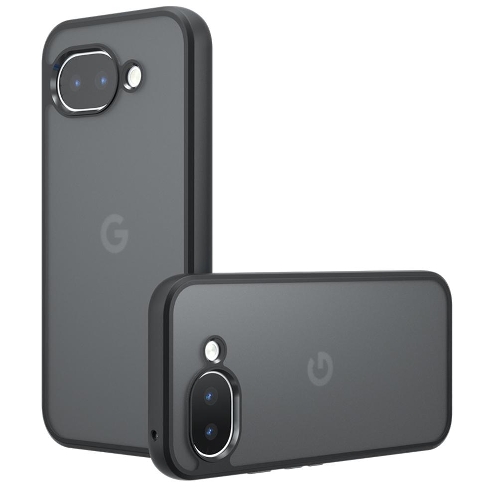 Для Google Pixel 10a Чехол Skin-Touch ТПУ + ПК Матовая Задняя Крышка Телефона, Прозрачный Черный