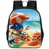 Рюкзак Sonic из ткани Оксфорд большой вместимости 15 дюймов для детей