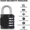4 Digit Padlock Password Locks Zinc Alloy Weatherproof Lock Outdoor Mechanical Lock For School Gym Locker/FenceHasp Secur