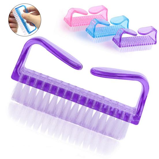 4 шт. Щеточки для чистки ногтей с мягкой щетиной и ручкой для чистки ногтей