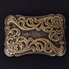 Retro Square Mens Belt Buckle Cowboy Western Large Metal Alloy Buckles