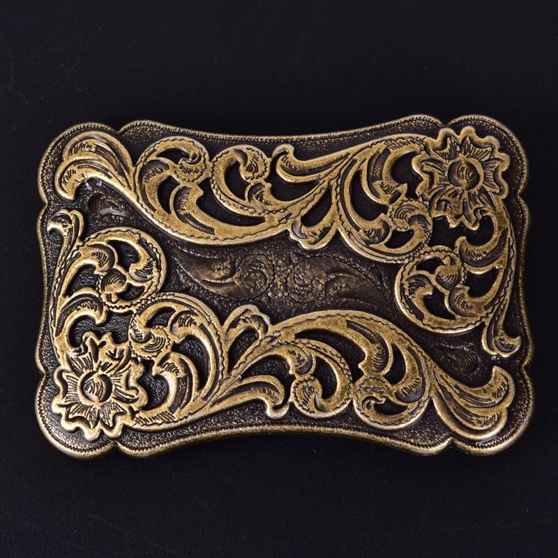 Retro Square Mens Belt Buckle Cowboy Western Large Metal Alloy Buckles