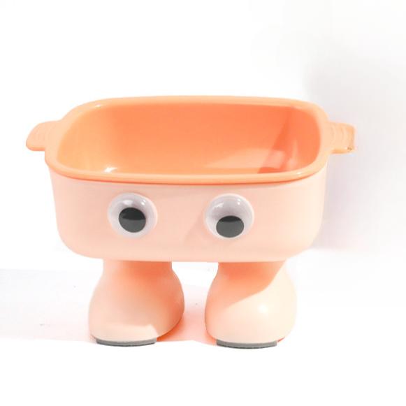 Робот с большими глазами, защита шеи, миска для кошек, кормление домашних животных, интеграция воды и еды, защита шеи, противоопрокидывающаяся миска для кошек и собак