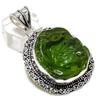 Moldavite Quartz Gemstone 925 Sterling Silver Jewelry Pendant 2.17"