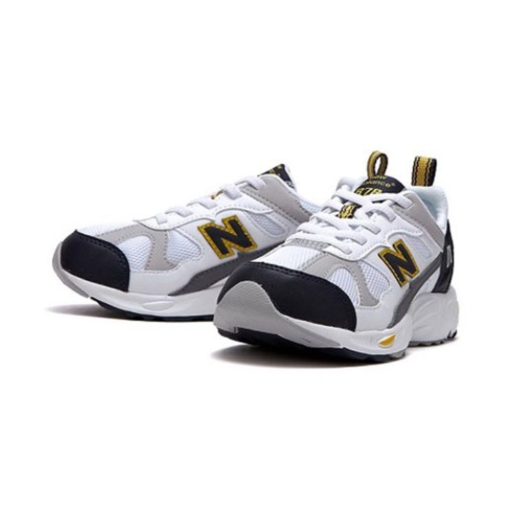 New Balance Nb 878 Низкие детские кроссовки для бега Детские кроссовки для бега Белый Серый PV878AC
