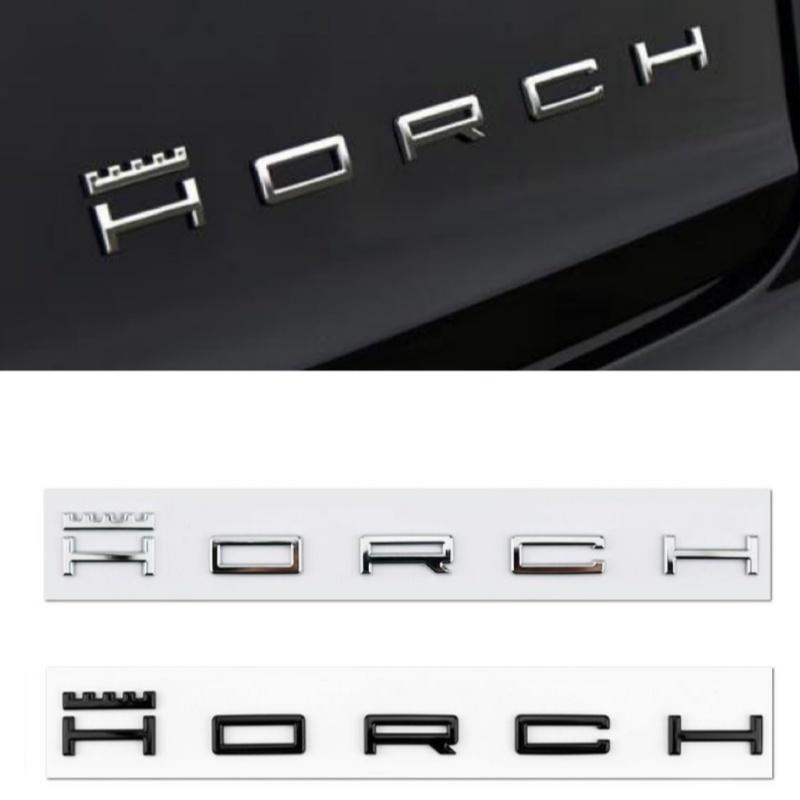 Car ABS Rear Trunk Letters Words Logo Badge Emblem Decals Sticker For Audi A8 Horch 2022 2023 2024 Parts Accessories