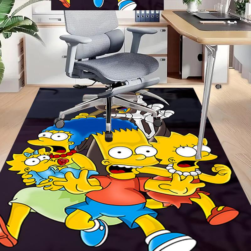 1pc Simpsons Family Adventure Carpet for Playroom Bedroom Living Room Sofa Home Decor,kids Game Area Rug Non-slip Floor Mat Y82661