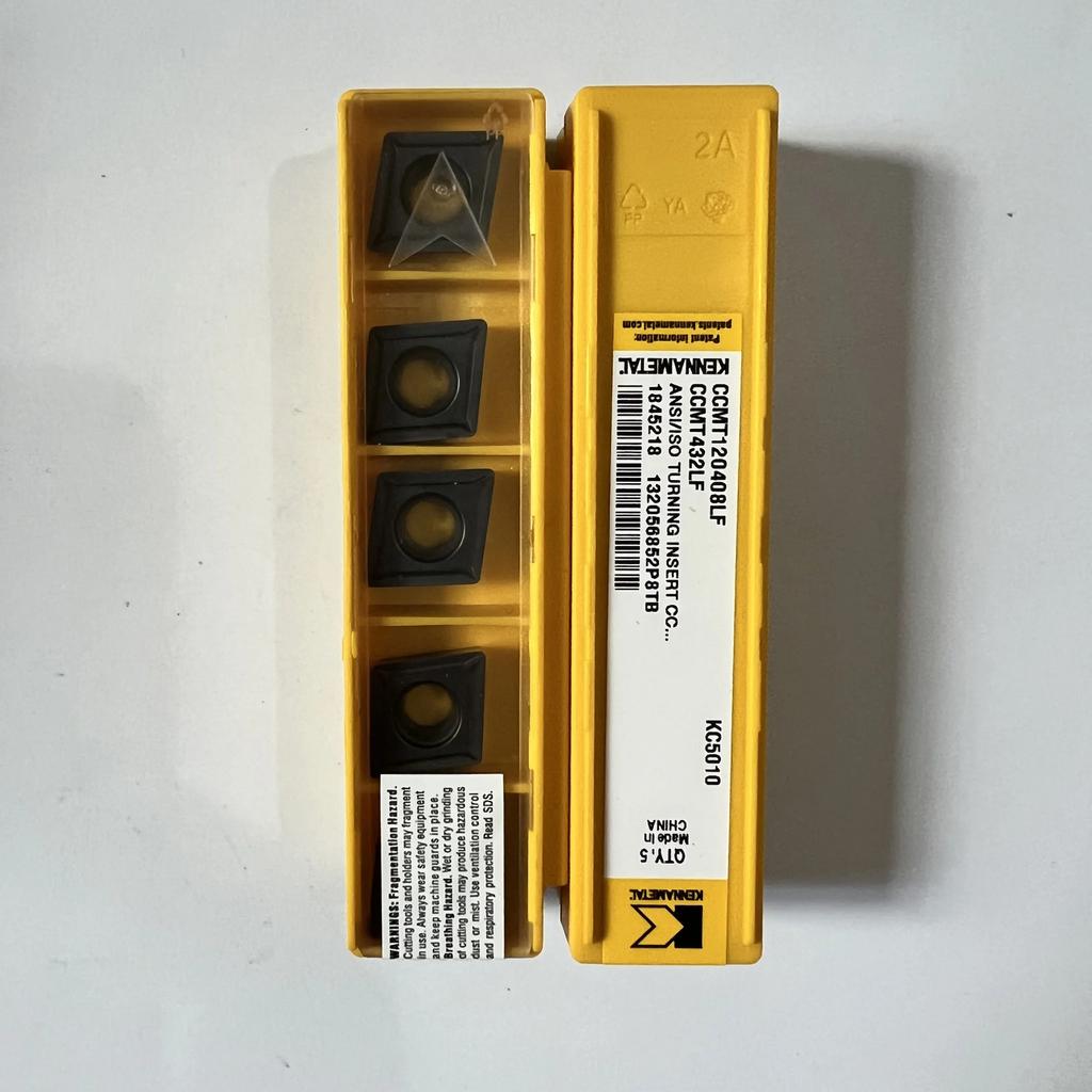 KENNAMETEL / CCMT120408LF KC5010 / Original Carbide Blade 10 Pcs