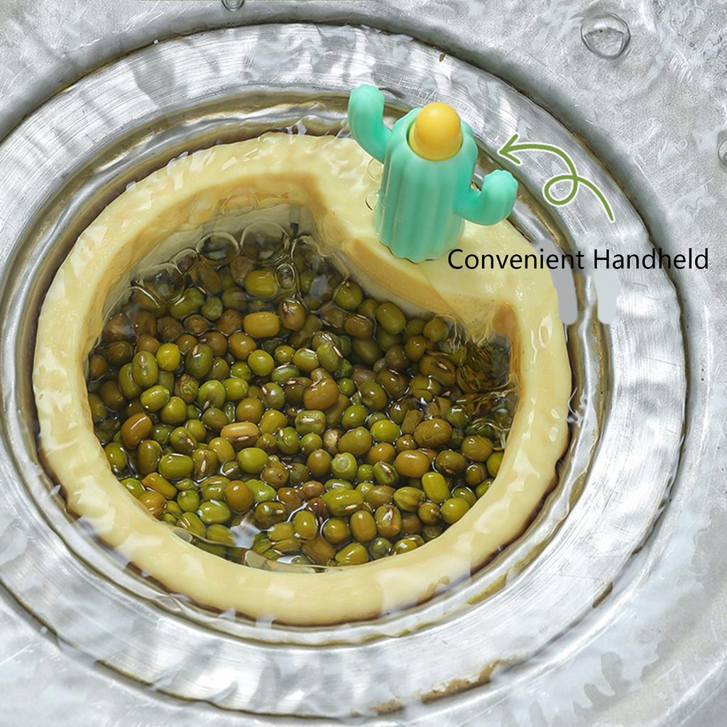 Multiple Use Cactus Sink Strainer Basket Automatic Dumping Feature Cactus Shape Sink Filter Basket Kitchen Accessories