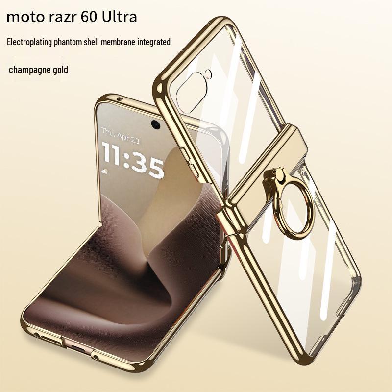Прозрачный чехол для телефона Motorola Razr 6 Ultra с магнитным держателем