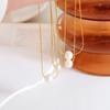 French Baroque Freshwater Pearl Pendant Necklace - Women's Clavicle Chain