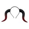 Gothic Devil Horn Headband Imitation Fake Bull Horns Hair Hoop Halloween Dress Up Hair Accessories for Halloween Cosplay Carnival