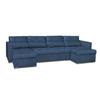 Varius BIG Corner Sofa Bed with Sleeping Containers Family Furniture Navy Blue