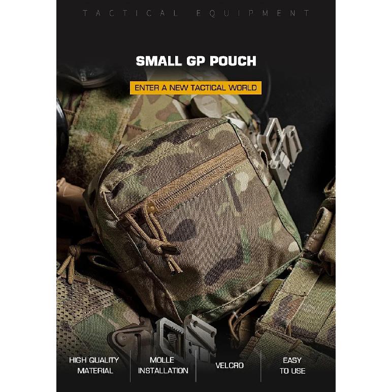 Tactical Molle Pouch Admin GP Pouches Small Utility EDC Bag for Tactical Belt and Molle Vest Storage Bag Hunting Bag